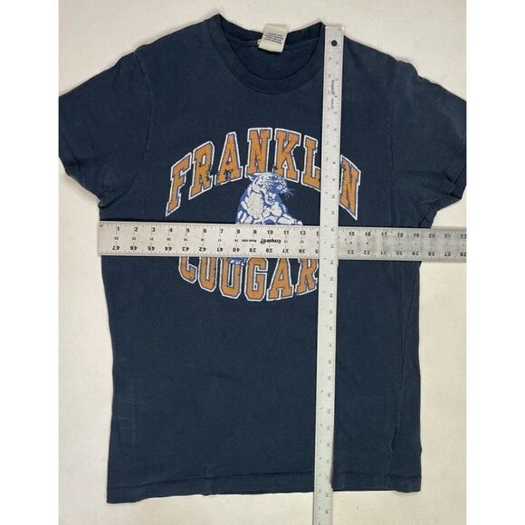 Franklin & Marshall Graphic T-shirt Men Medium Blue Short Sleeve - Picture 6 of 6